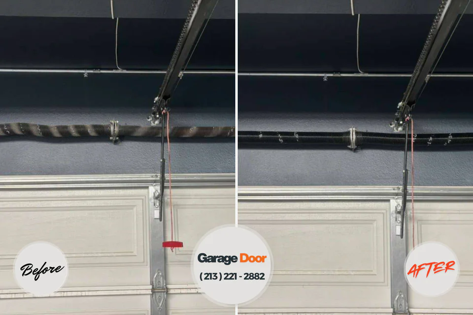 Before and after: garage door repair Silver Springs Mobile Home Park Silver Springs